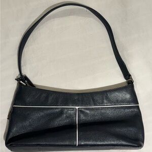 Black Leather Shoulder Bag